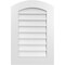 Ekena Millwork Arch Top Surface Mount PVC Gable Vent: Functional, w/ 3-1/2"W x 1"P Standard Frame, 20"W x 30"H GVPAR20X3001SF - alternate 1